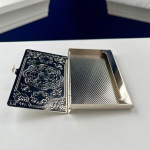 Vintage Mirrored Chrome Card Holder